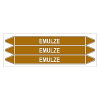 Značení potrubí, emulze,3 ks, 355 × 37 mm